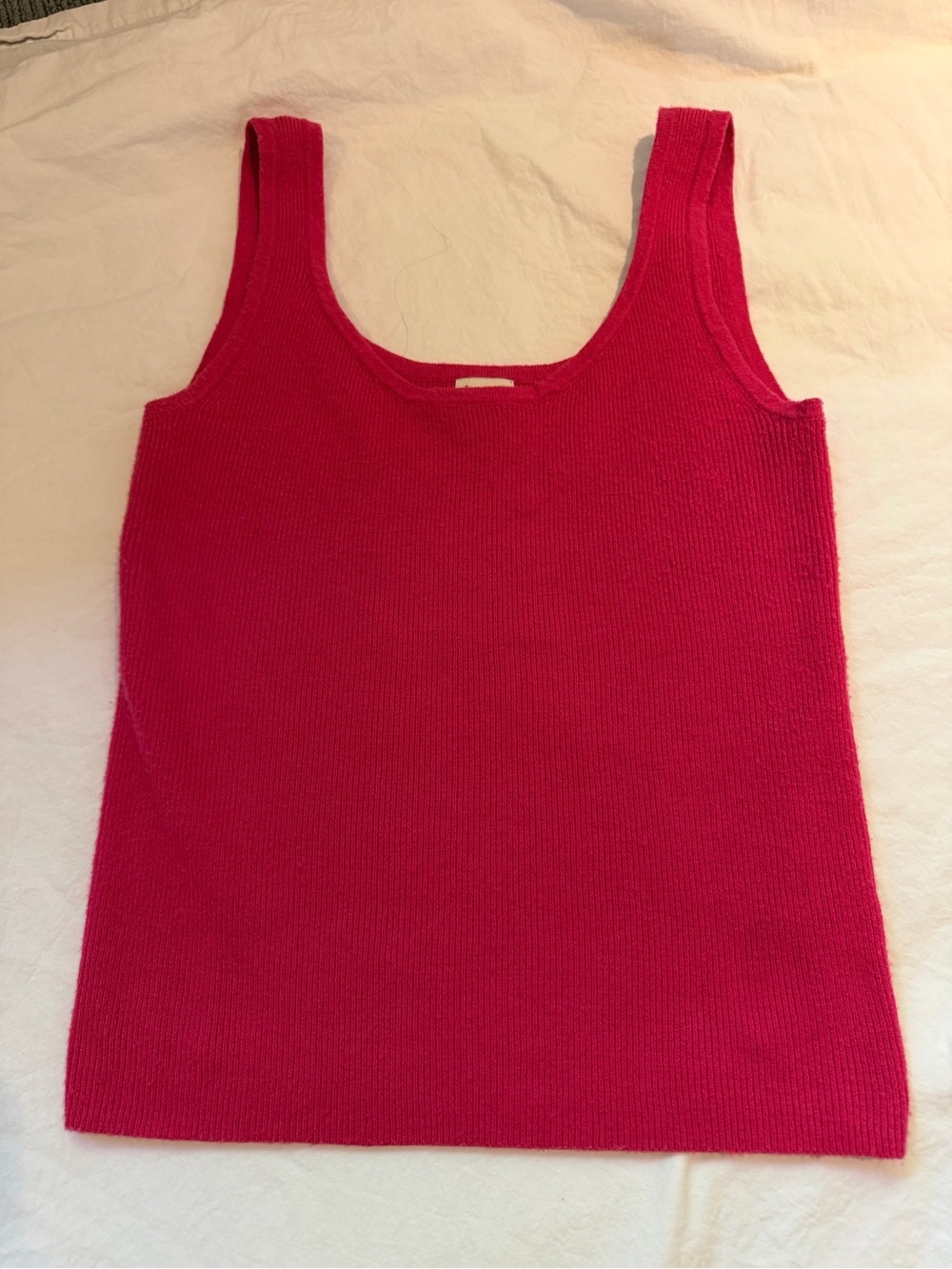 A New Day Women's Ribbed Sweater Tank Top - Hot Pink